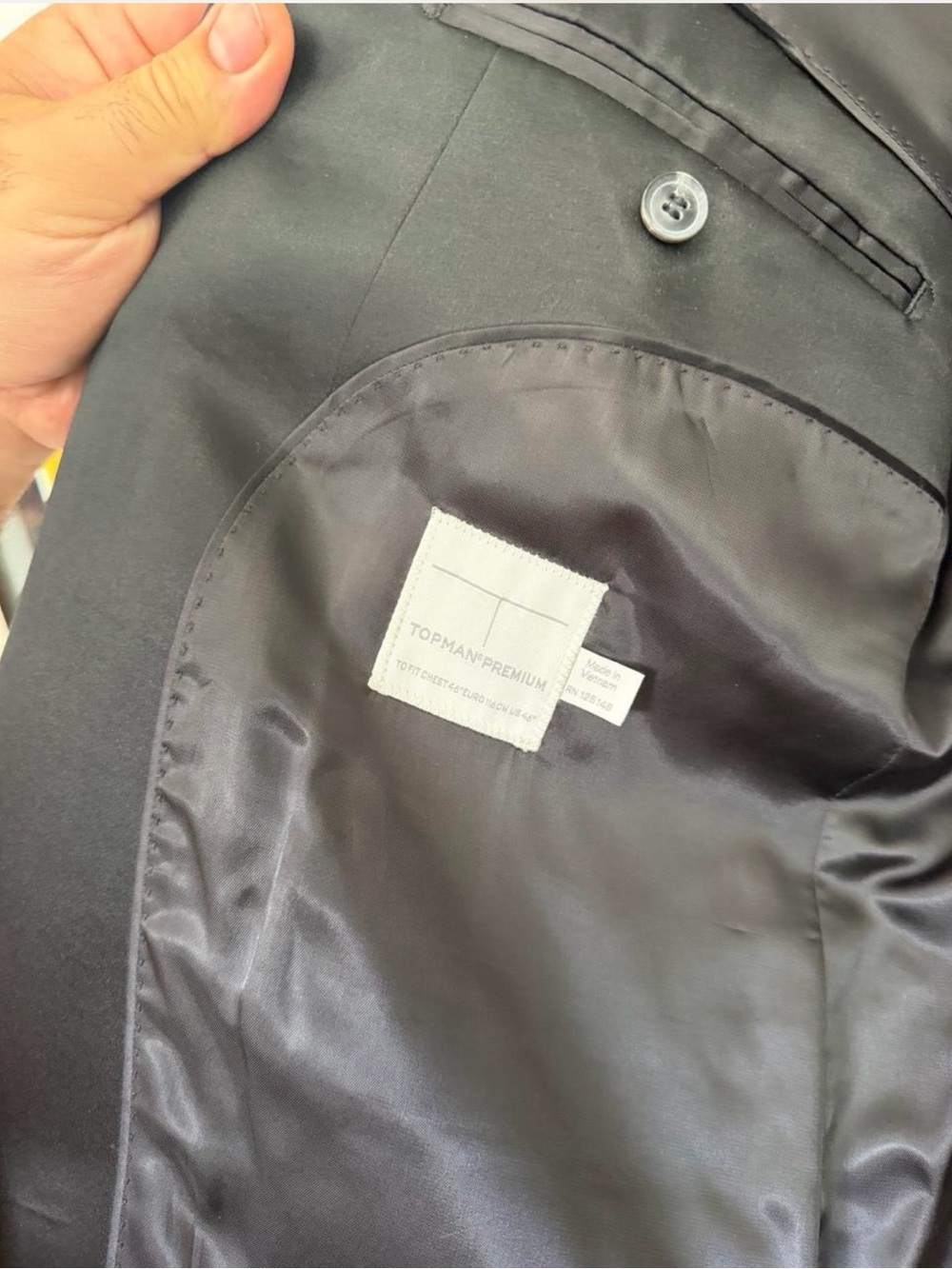 Topman Navy/Black Suit